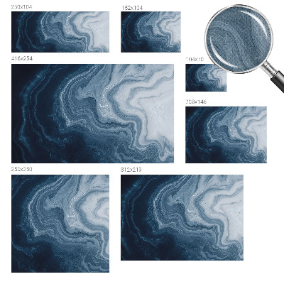 3D fototapeta Modri ​​valovi