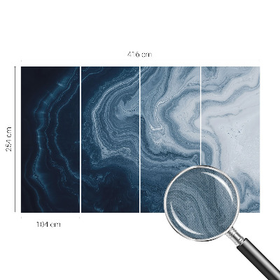 3D fototapeta z motivom modrih valov