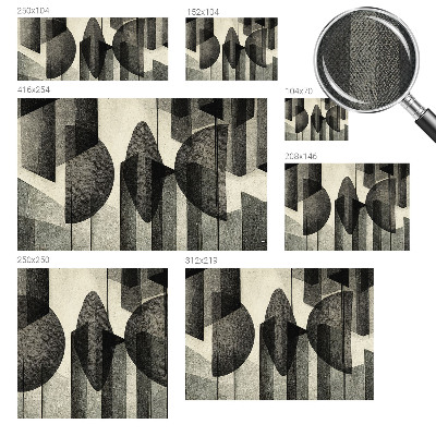 Samolepilna fototapeta za dnevno sobo z geometrijskimi oblikami