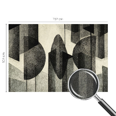 Samolepilna fototapeta za dnevno sobo z geometrijskimi oblikami