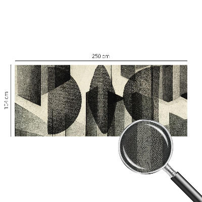 Samolepilna fototapeta za dnevno sobo z geometrijskimi oblikami