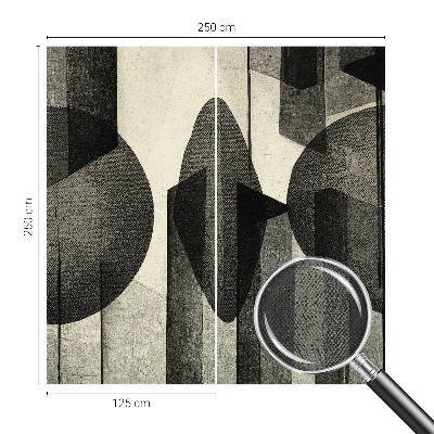 Samolepilna fototapeta za dnevno sobo z geometrijskimi oblikami
