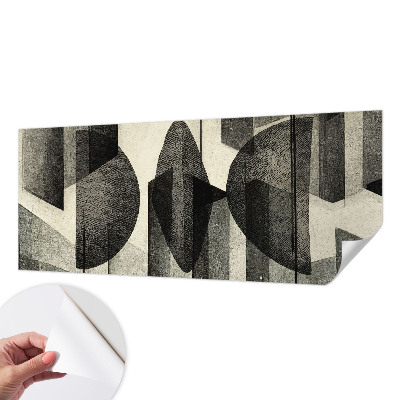 Samolepilna fototapeta za dnevno sobo z geometrijskimi oblikami