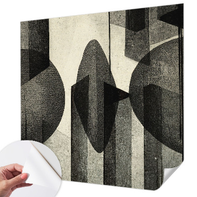 Samolepilna fototapeta za dnevno sobo z geometrijskimi oblikami