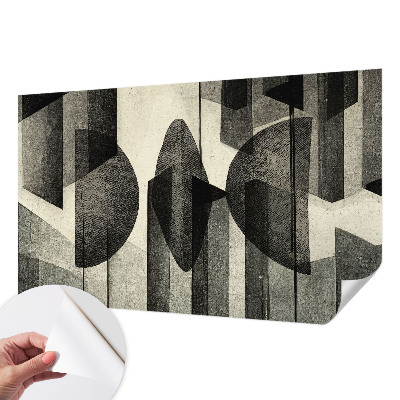 Samolepilna fototapeta za dnevno sobo z geometrijskimi oblikami
