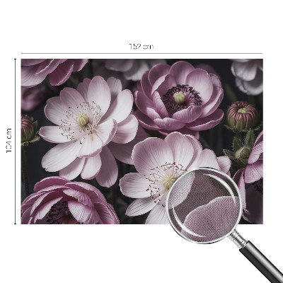 Samolepilna fototapeta za spalnico z motivom cvetlične elegance