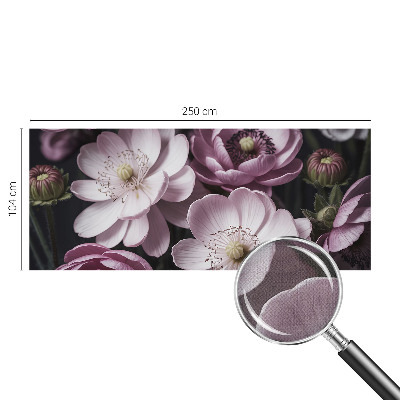 Samolepilna fototapeta za spalnico z motivom cvetlične elegance