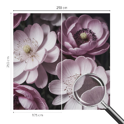 Samolepilna fototapeta za spalnico z motivom cvetlične elegance