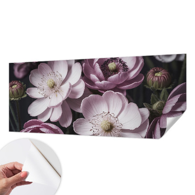 Samolepilna fototapeta za spalnico z motivom cvetlične elegance