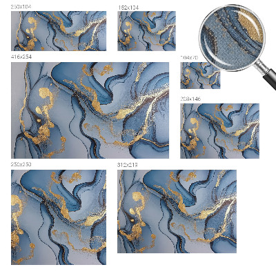 3D fototapeta z motivom modrih valov