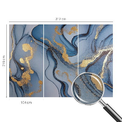 3D fototapeta Modri ​​valovi