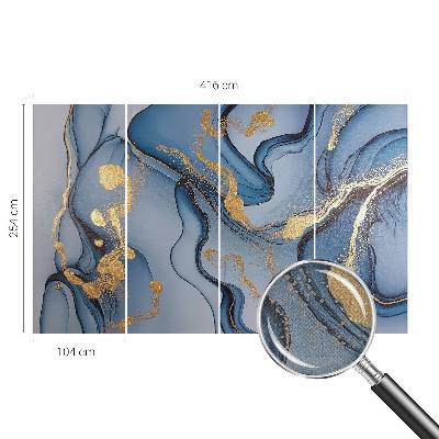 3D fototapeta Modri ​​valovi