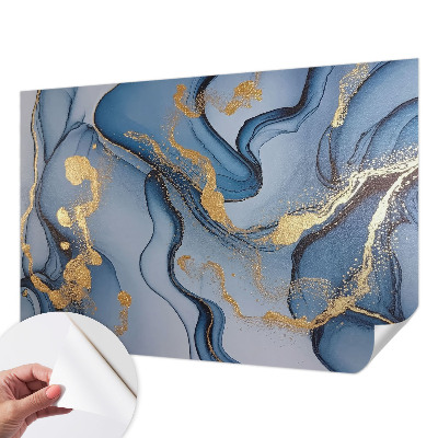 3D fototapeta z motivom modrih valov