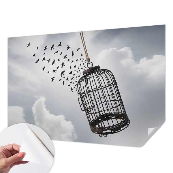 Samolepilna fototapeta za dnevno sobo Leteče ptice