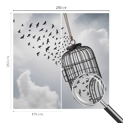 Samolepilna fototapeta za dnevno sobo Leteče ptice