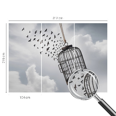 Samolepilna fototapeta za dnevno sobo Leteče ptice