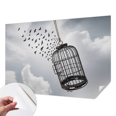 Samolepilna fototapeta za dnevno sobo Leteče ptice