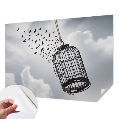 Samolepilna fototapeta za dnevno sobo Leteče ptice