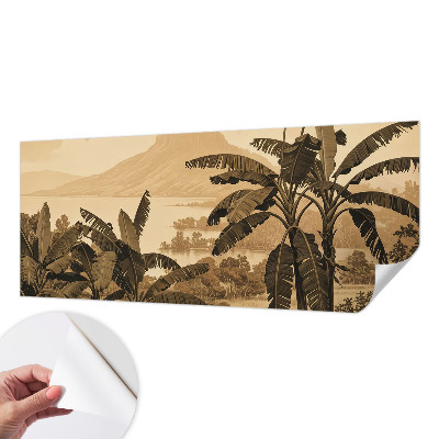 Samolepilna fototapeta za spalnico Tropska panorama