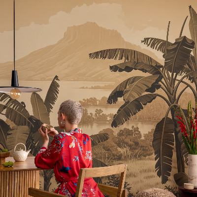 Samolepilna fototapeta za spalnico Tropska panorama