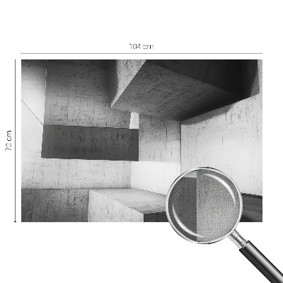 Fototapeta za otroško sobo z motivom geometrijskih skulptur primerna za otroško sobo