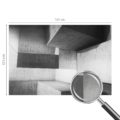 Fototapeta za otroško sobo z motivom geometrijskih skulptur primerna za otroško sobo