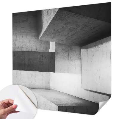 Fototapeta za otroško sobo z motivom geometrijskih skulptur primerna za otroško sobo