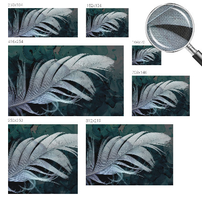 Samolepilna fototapeta za dnevno sobo Eterično pero