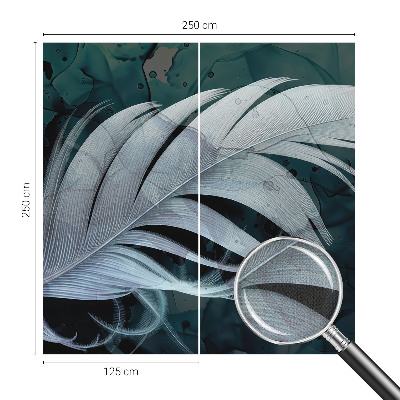 Samolepilna fototapeta za dnevno sobo Eterično pero