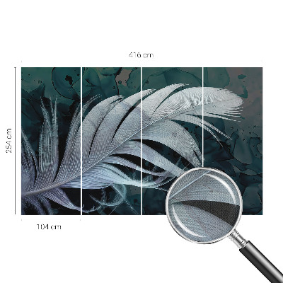 Samolepilna fototapeta za dnevno sobo Eterično pero