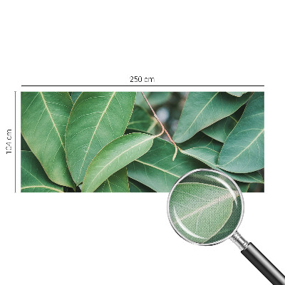 Samolepilna fototapeta z zeleni motivom listov