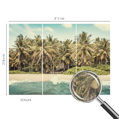 3D fototapeta s motivom tropske plaže