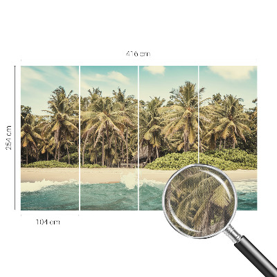 3D fototapeta s motivom tropske plaže