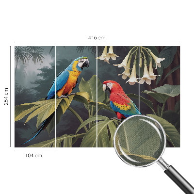 Samolepilna fototapeta Barvite papige