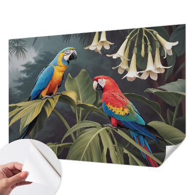 Samolepilna fototapeta Barvite papige