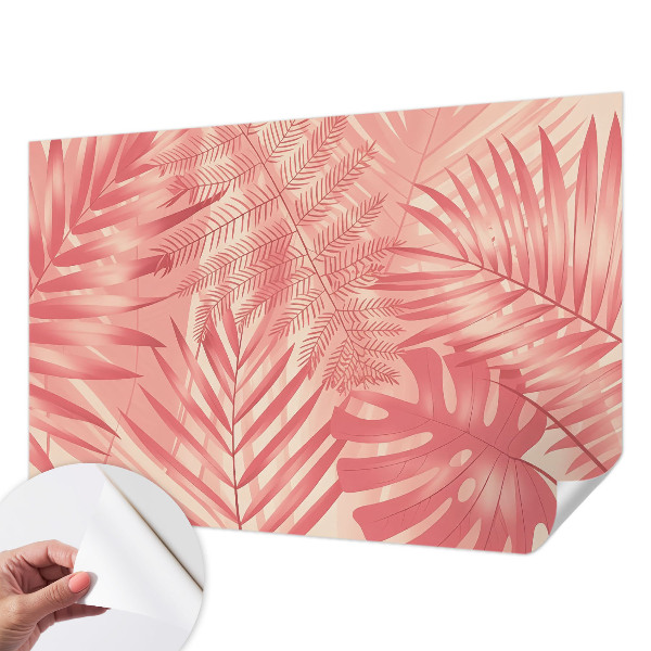 Samolepilna fototapeta za dnevno sobo Tropski listi