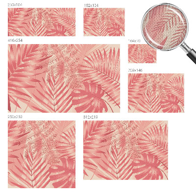 Samolepilna fototapeta za dnevno sobo Tropski listi