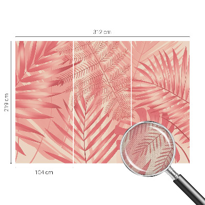 Samolepilna fototapeta za dnevno sobo Tropski listi