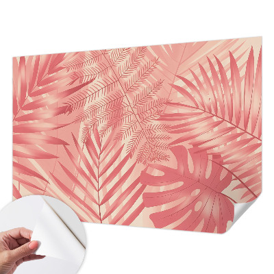 Samolepilna fototapeta za dnevno sobo Tropski listi