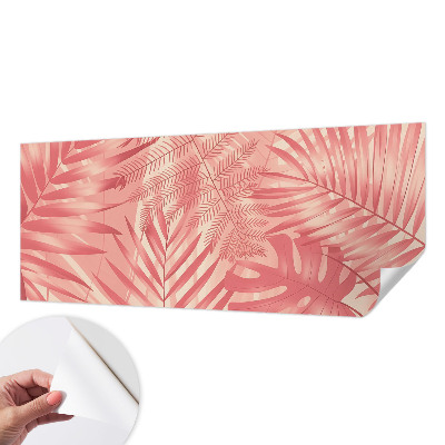 Samolepilna fototapeta za dnevno sobo Tropski listi