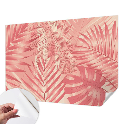 Samolepilna fototapeta za dnevno sobo Tropski listi