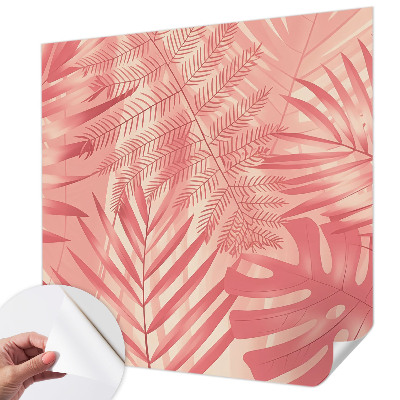 Samolepilna fototapeta za dnevno sobo Tropski listi