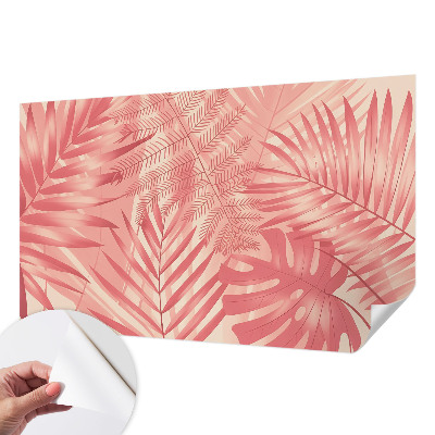 Samolepilna fototapeta za dnevno sobo Tropski listi