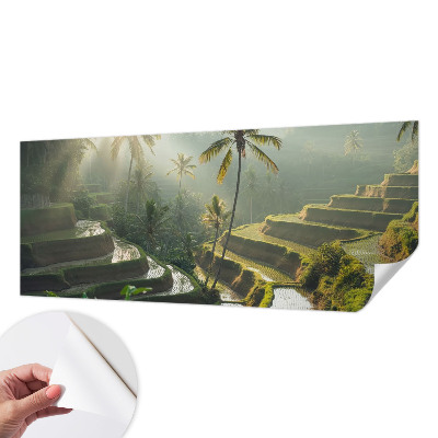 Samolepilna fototapeta za spalnico z motivom rajskih teras