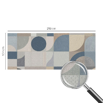 Samolepilna fototapeta za dnevno sobo z geometrijskim mozaikom