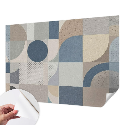 Samolepilna fototapeta za dnevno sobo Geometrijski mozaik