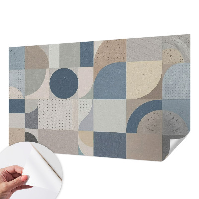 Samolepilna fototapeta za dnevno sobo Geometrijski mozaik