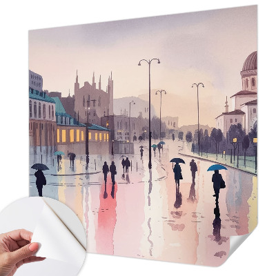 Otroška fototapeta Deževen sprehod