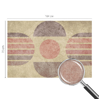 Samolepilna fototapeta za dnevno sobo z geometrijskimi oblikami