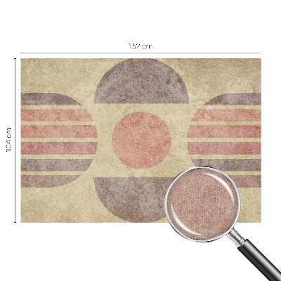 Samolepilna fototapeta za dnevno sobo z geometrijskimi oblikami